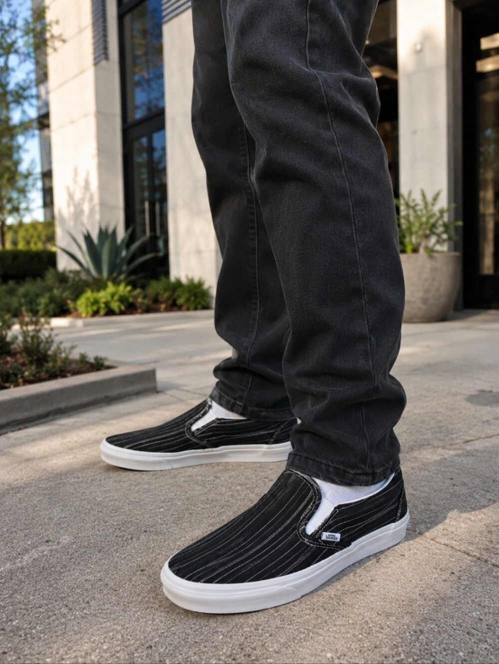 Vans Mens Classic Suiting Slip-on Shoes Sizw 8
